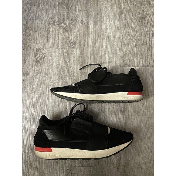 Men’s Balenciaga Mesh Race Runner Size 40 Sneaker Red main image 5